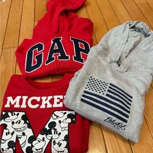 GAP Red and Gray Kids Hoodies Set